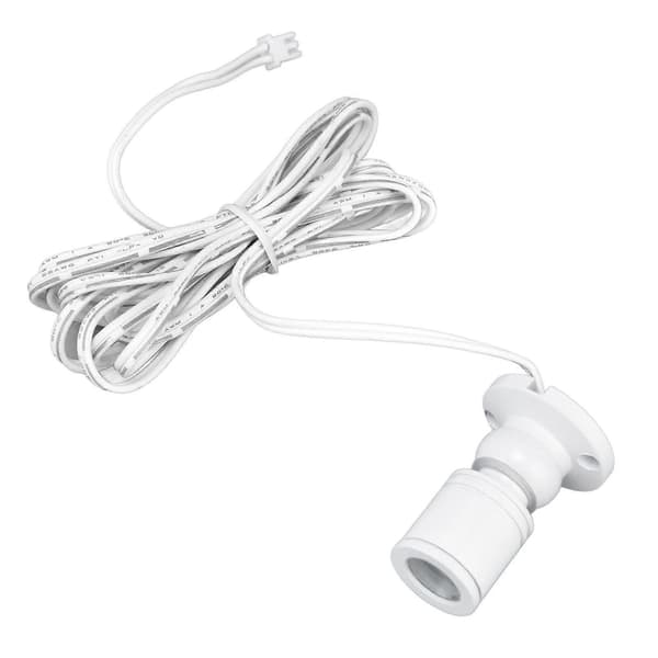 LED Underskabslampe, USB-drevet, Dæmpbart hvidt lys, LED Vitrineskabslampe med 3 installationsmetoder, 1 for 4
