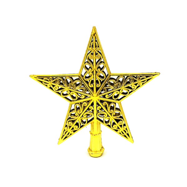 Joulukuusi Star Topper kimalteleva kodin sisustus Gold 20cm