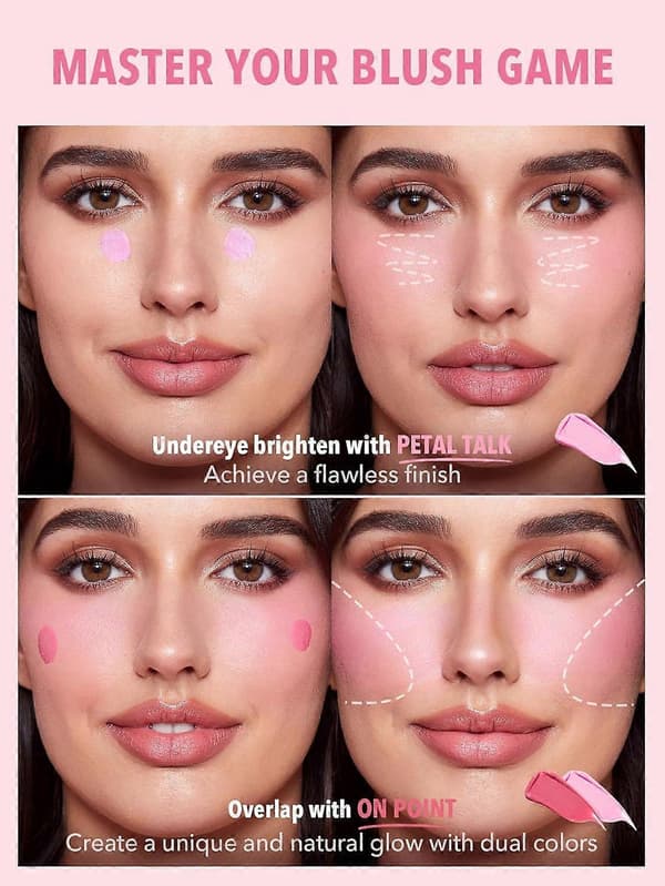 color Bloom Flydende Blush Makeup til Kinder Mat Finish - Petal Talk Candy Apple 0.18 Fl