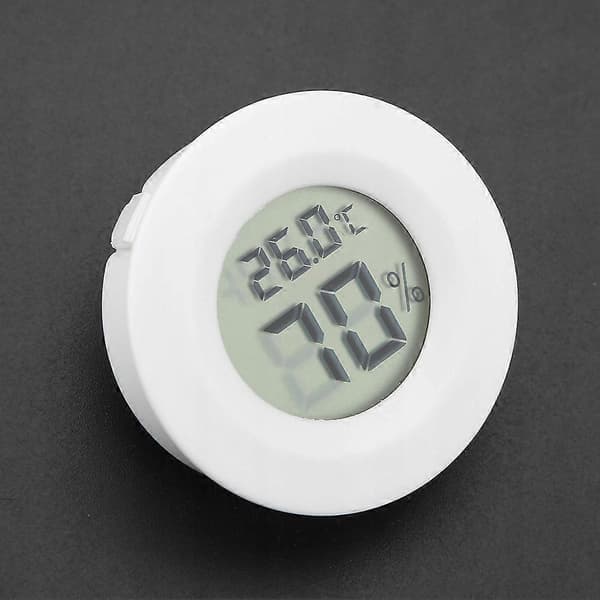 Mini Digitalt LCD Termometer Hygrometer Rund