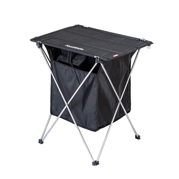 Ulkona taitettava kannettava retkeily BBQ-piknikpöytä 56,5x45x62cm gray