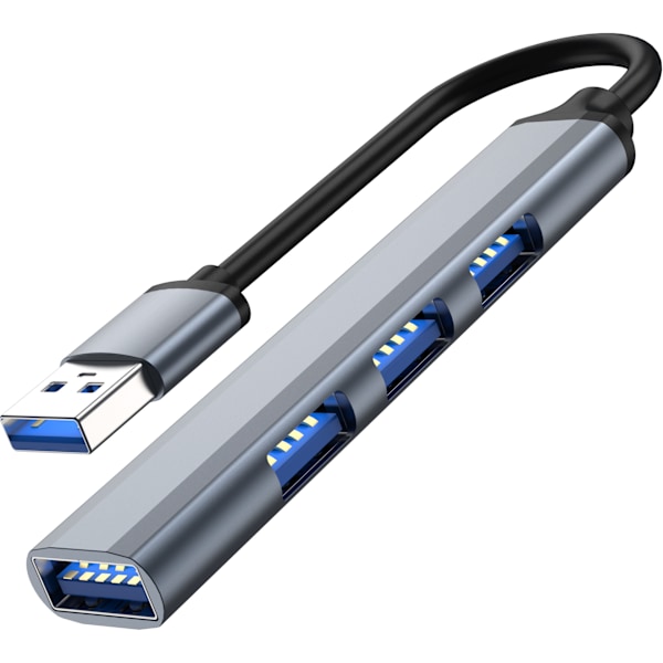 usb 4 porte grå Adapterkabel usb 4 ports gray
