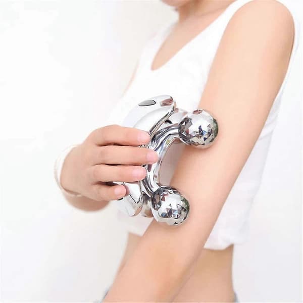 4d Ansiktslyftande Roller Massager Ansiktsmassage Skönhetsverktyg Silver