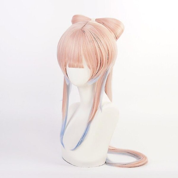 Spel Genshin Impact Kokomi Cosplay Peruk Gradient Blandad Färg