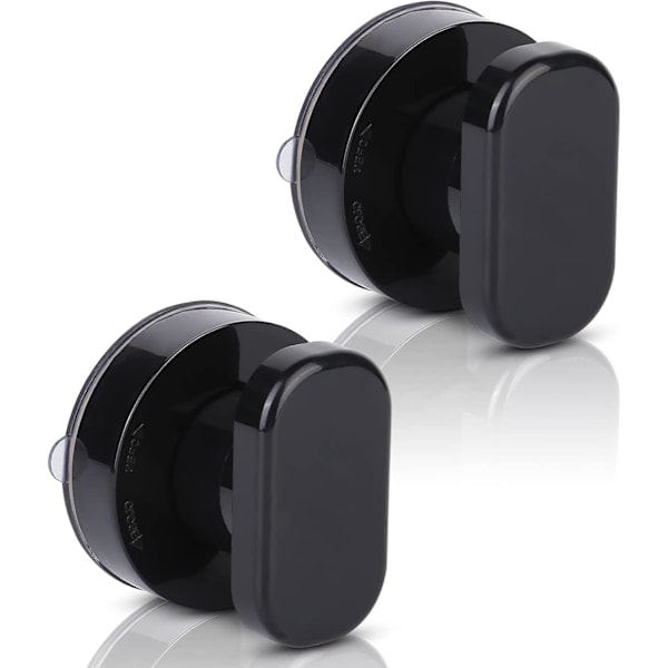 （Svart） 2-pack Sugpropp Dörrhandtag, Sugpropp Fönsterhandtag med Stark Sugpropp, Sugpropp Dörrhandtag