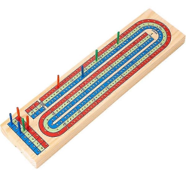 1 Set Cribbage -lautapeli, massiivipuuta, juhlapeli, Cribbage-korttilauta