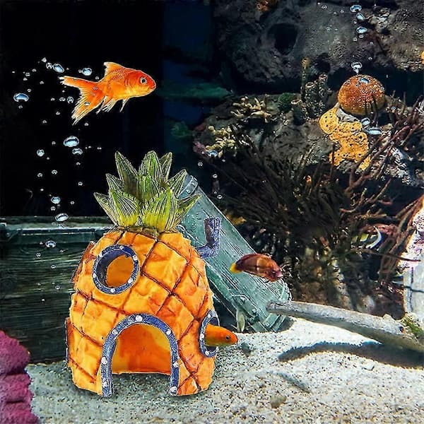Svampebob Firkant Ananashus Akvarium Tilbehør Modell