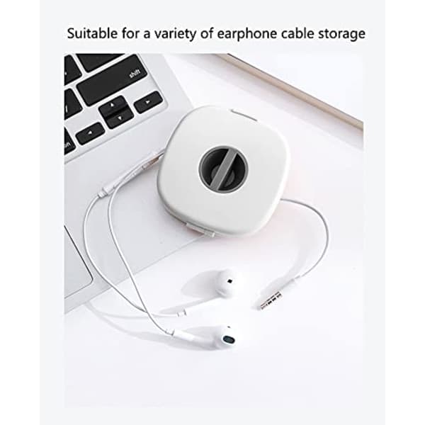 Oppbevaringsboks for hodetelefoner (hvit) White