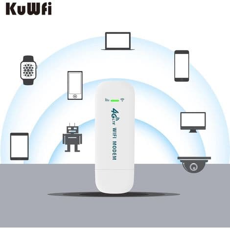 4G Internetnøgle 150 Mbps, 4G LTE USB WiFi Dongle, Trådløs 4G Modemnøgle med Slot, 4G LTE Netværksadapter, USB Nøgle til .