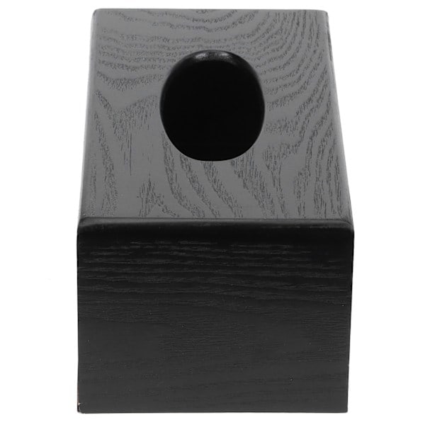 Sort træ servietæske elegant stil serviet holder til hjem hotel stue