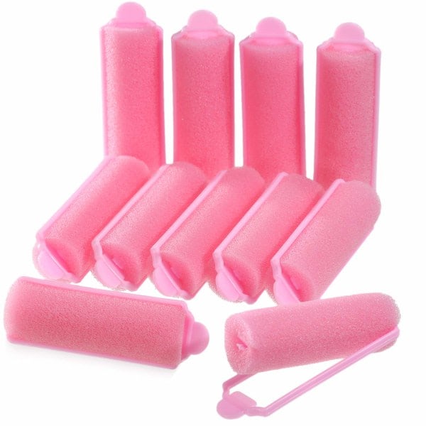 TG 36 st Skumrullar Flexibla Hårstyling Papiljotter Rosa