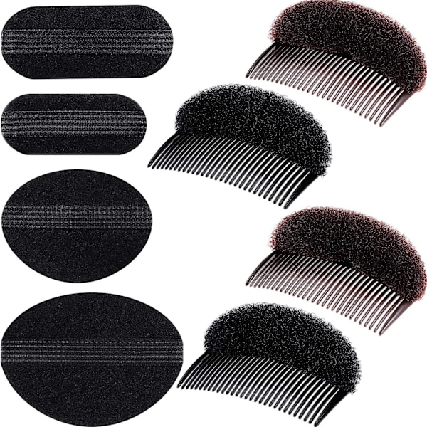 Fluffy Root Kit Svamp Styling Insats Fläta Verktyg Fluffy Kam (8 st)