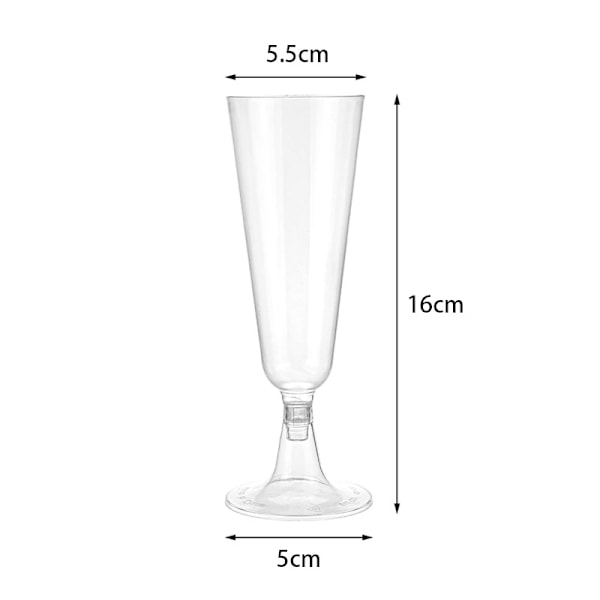 60 stk. 150 ml vinglass i plast, champagneglass, rødvinsglass, mye brukt, et must for karneval 60 stk.