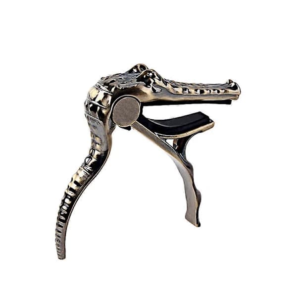 Alligatorformad Capo Plektrum Snabbt Byte Stämklämma Nyckel Trigger Capo Stämapparat för Gitarr Ukulele