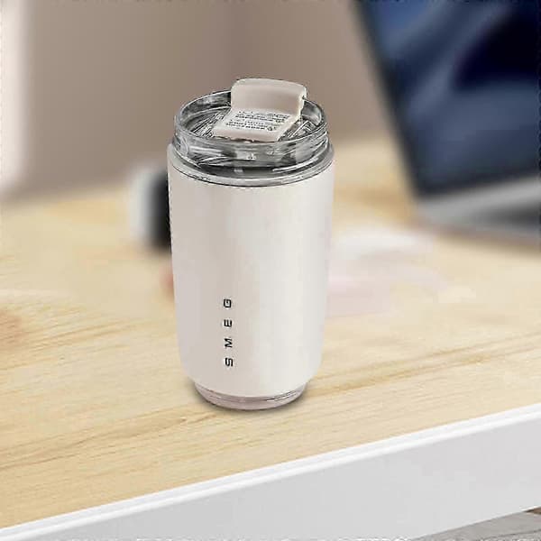 Kaffemugg, isolerad mugg 351 ml, stor resemugg med lock för kalla och varma drycker