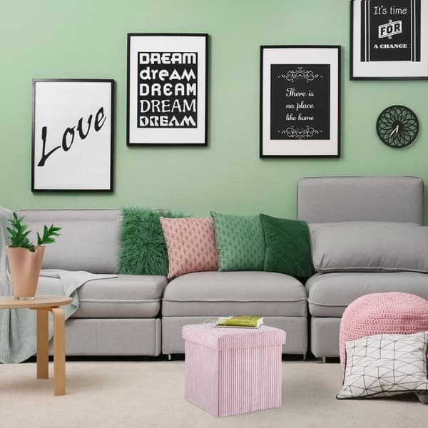 Sits Kub sammenleggbar fløyel