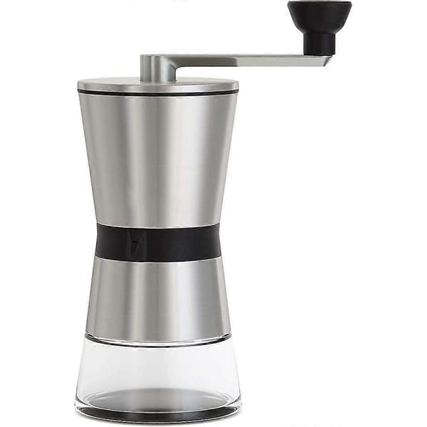 Justerbar Manuel Kaffekværn, Rustfrit Stål og Glas