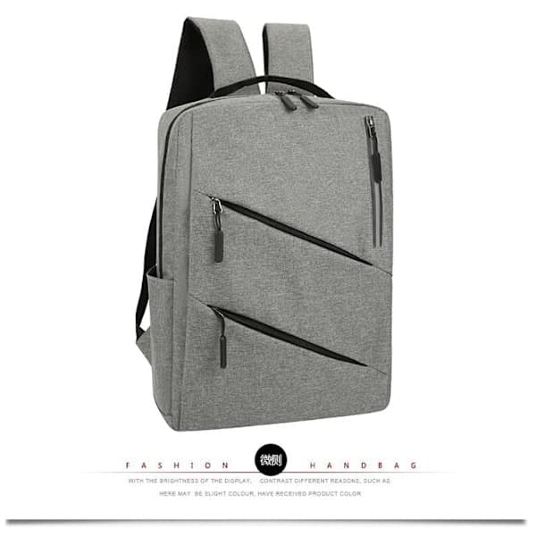 Backpacks | Grey with 2 Zippers Grey Gray