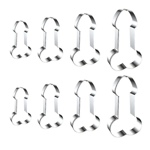 Jinjia Hardware Rustfrit Stål Kageform Sjov Valentinsdag Polterabend Kageform Cookie Cutter B/8pcs
