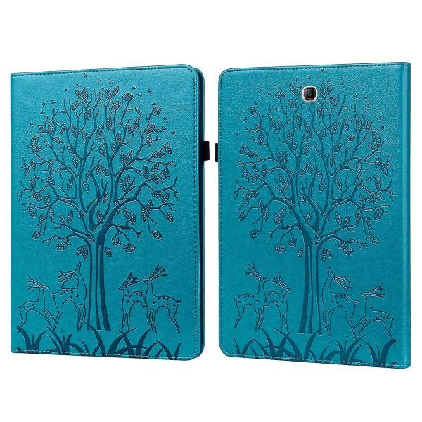 For Samsung Galaxy Tab A 9.7 T550 / T555 Lærveske Blå