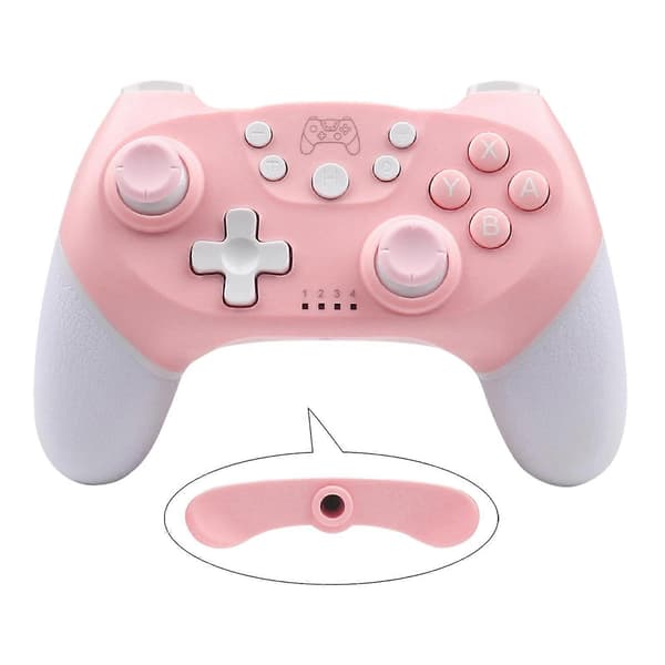 Switch Pro Controller Gamepad Kompatibel med Switch/Switch Lite, Understøtter Makroprogrammering, Vækning, Vibration, Seks Akse Gyroskop Funktioner