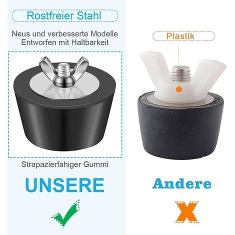 Pool vinterpropper, 2 stk. poolpropper, 1,25-1,5 tommer / 32-38 mm vinterprop, vintervedligeholdelsesfitting til poolrør.