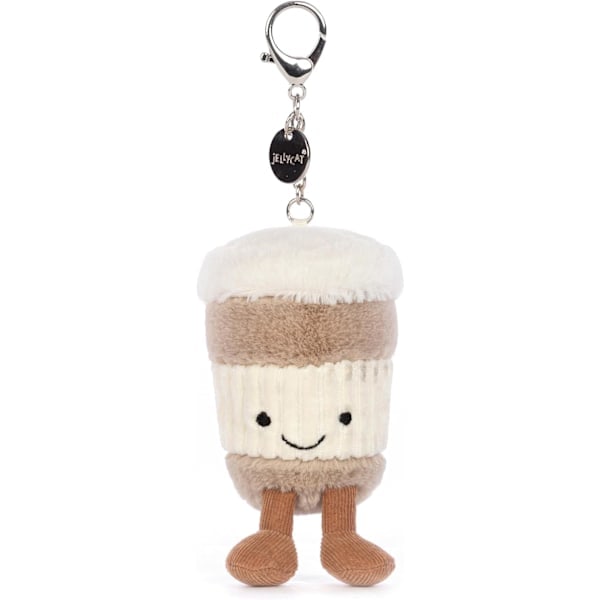 Jellycat Fun To Go Kaffe Veske Nøkkelring, Kaffe To Go