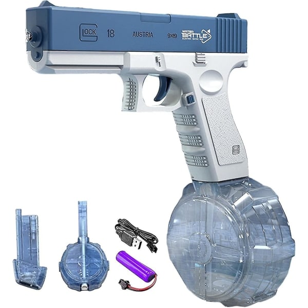 Vattenpistol, rosa, elektrisk vattenpistol för vuxna, Obs: Hämtas på utlämningsstället blue 1