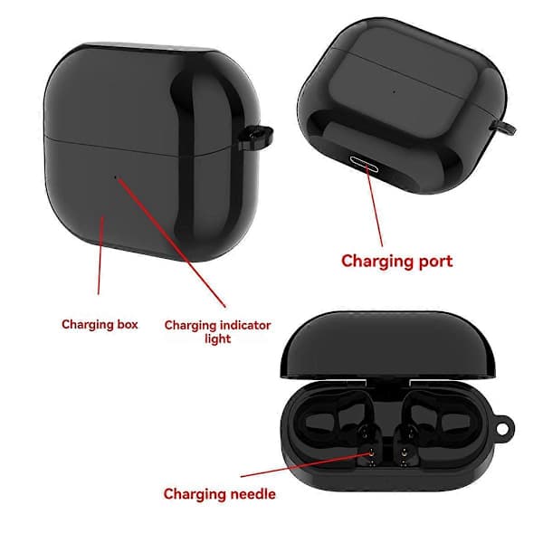 Galaxy Buds3 Pro Trådløst Opladningsetui Sort