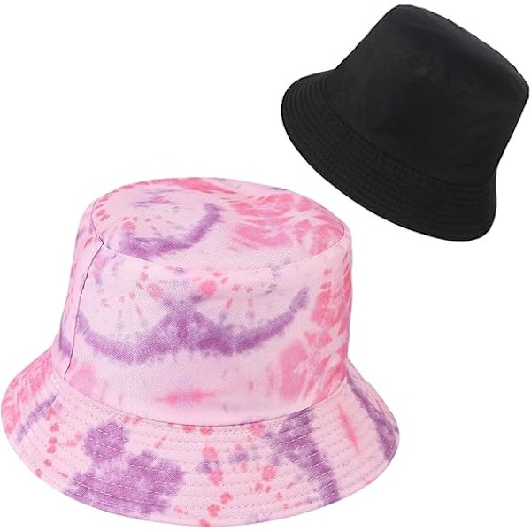 Sommar bucket hat Bomull dubbelsidig batik bucket hat