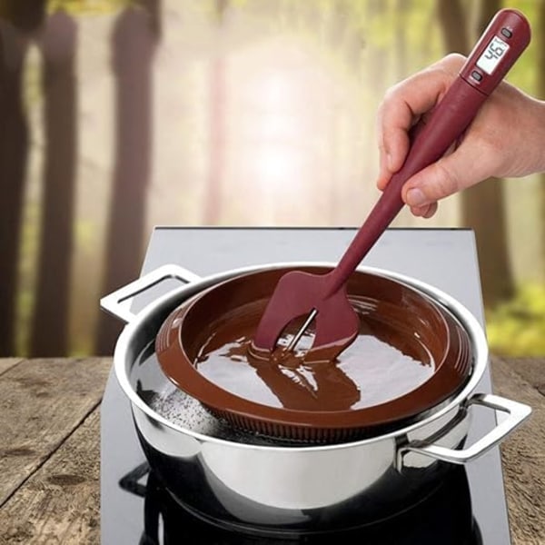 1 st kaffetermometer och omrörare, godisskrapa