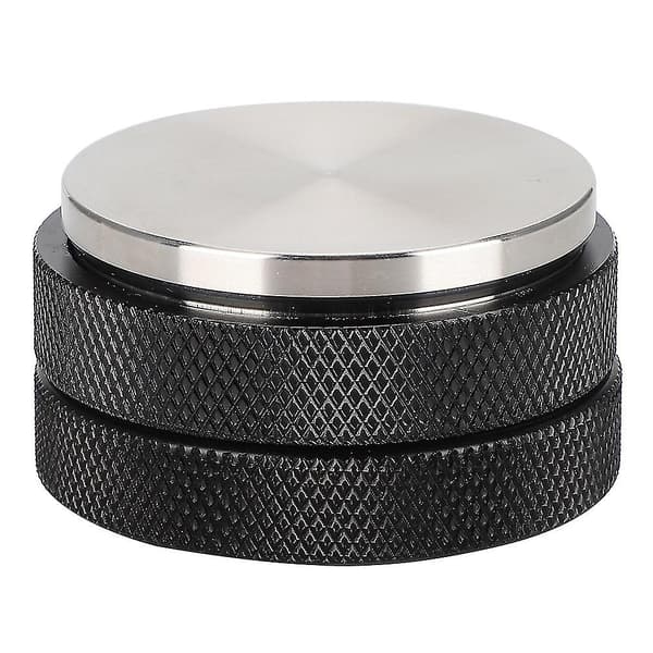 58mm Sort Flad Bund Kaffe Tamper i Rustfrit Stål Tilbehør til Hjemme Kaffebar
