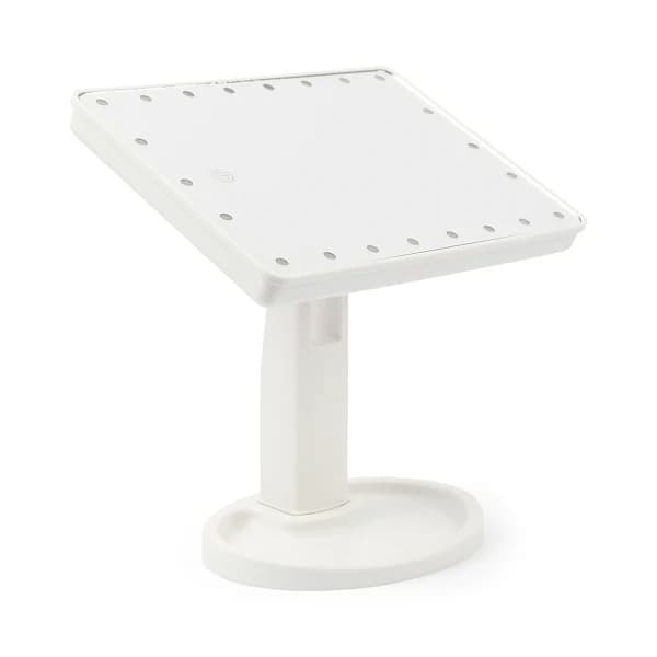 Makeup spejl med LED lys - hvidt makeup spejl