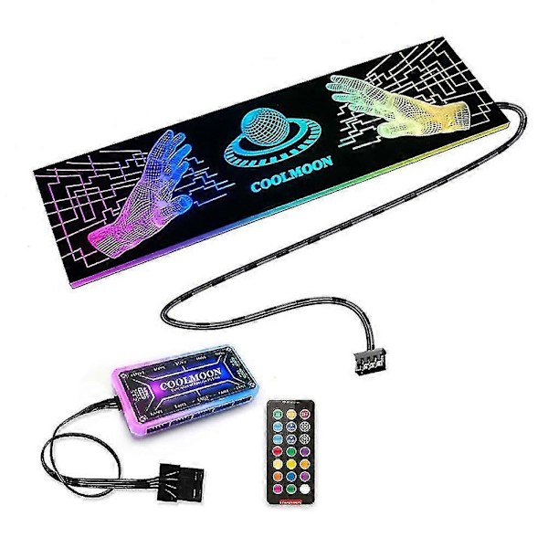 2025 Seneste Model Rgb Lyspanel Strømforsyning Bin Lys Sidepanel Gpu Bagplade Panel Ch