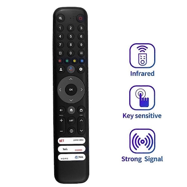 Erstatningsfjernkontroll RC833 GUB1 Kompatibel med TCL QLED Smart TV-Perfekt
