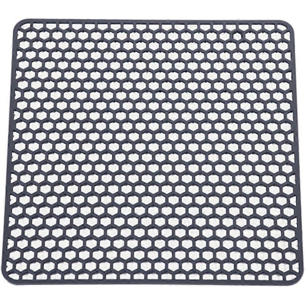 Värmebeständig Mjuk Silikon Standard Diskbänksmatta för Diskbänk (Grå), One Size