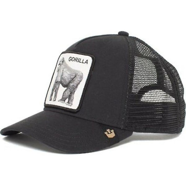 Cap Solskydd Mesh Broderad Trucker Hat Gorilla