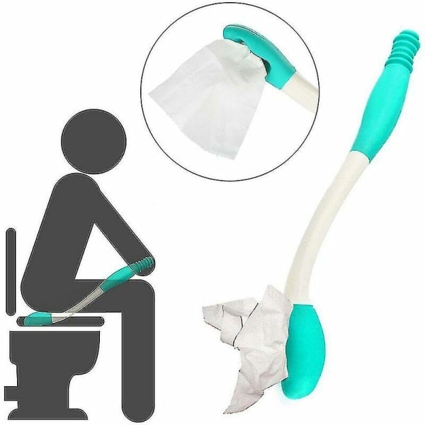 Iäkkäät raskaana olevat naiset eivät kumartele pakaroiden yli. Pyyhi pitkävartiset wc-tarvikkeet