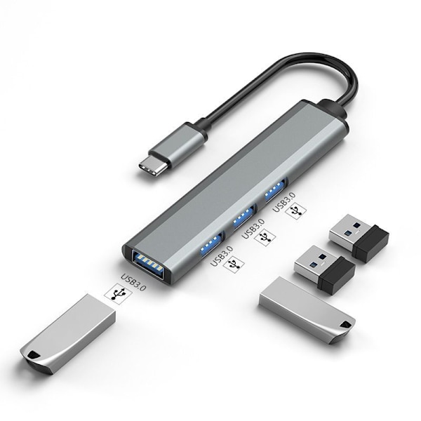 Täysi 3.0 neljän portin tyypin c harmaa adapterikaapeli Full 3.0 four-port type-c gray