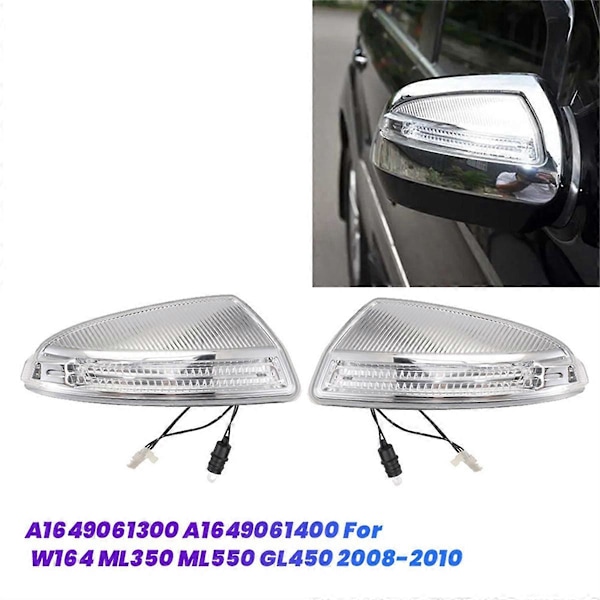 1 par sidespejl blinklys indikatorlampe til W164 ML350 ML550 GL450 A1649061300 A1649