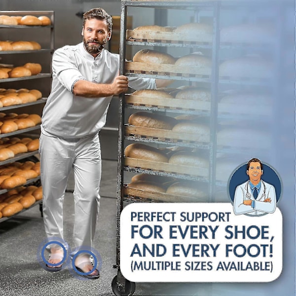 Arch Support Sleeves Plus - Doktorutviklede støtteinnlegg for flate føtter for menn og kvinner - 2 stk. - Lindring av smerter i fotbuen - Stor/xl PXCL