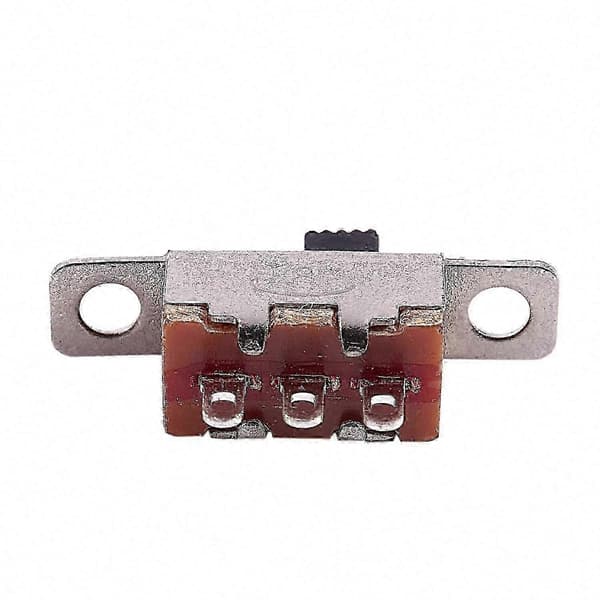 5 stk. SPDT Mini Slide Switch SS12F15G3 On-Off 2 Position Panel Mount Loddeben