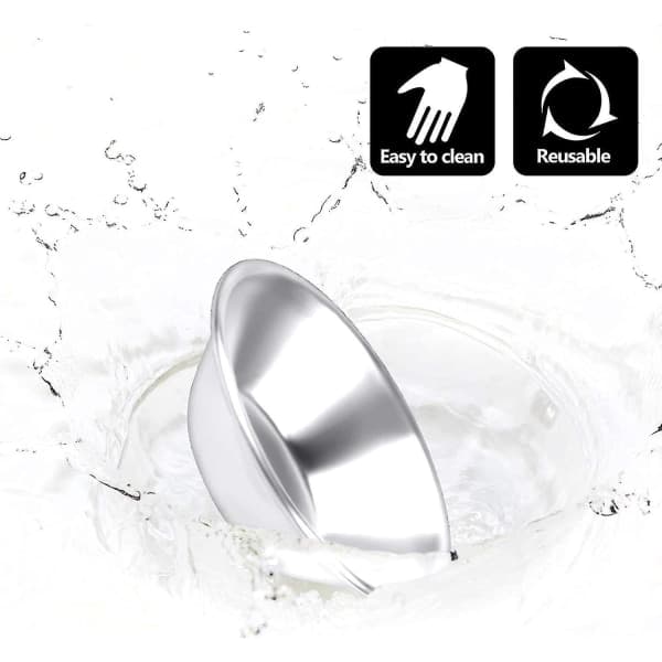 10 st Äggformar Formar Plåtformar Aluminium Paj Cupcake Kakform