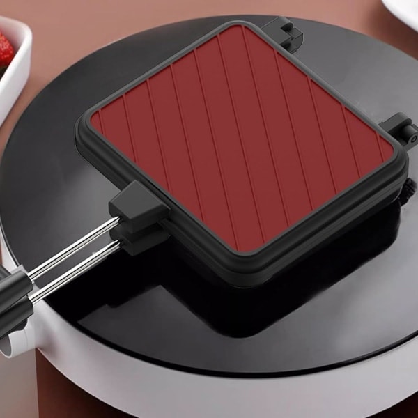 Sammenleggbar smørbrødgrill - Non-stick plater, ergonomisk panini-grill | Holdbar smørbrødmaskin for frokost, grillet ost, tunfisksmelting