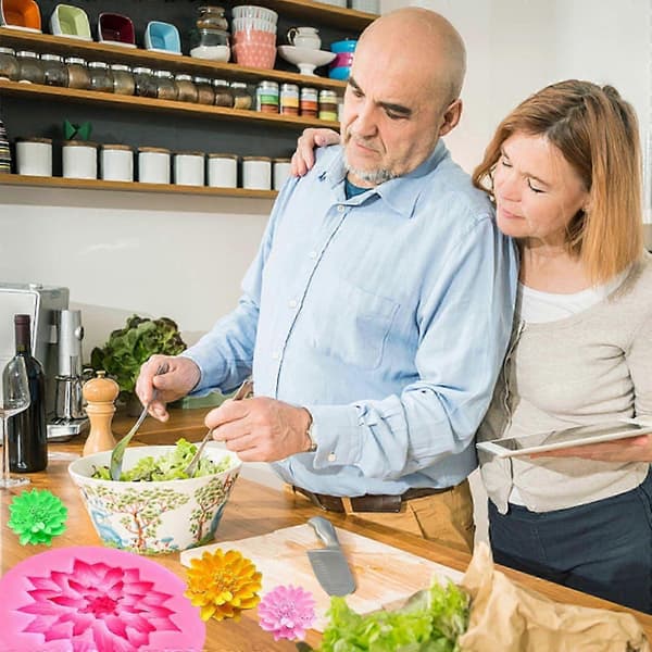 Blomst Krystall Dråpe Limform for Valentinsdag Rose Blomst Silikonform