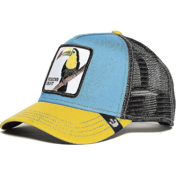 Cap Solskydd Mesh Broderad Trucker Hat Large-billed bird