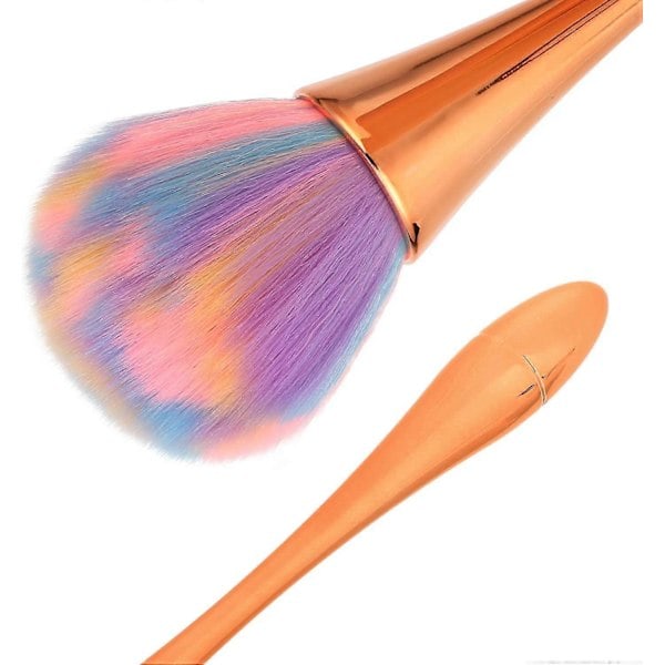 Neglestøvbørste, Rengøringsbørste til Negle Manikyr Farve og Makeup Puder Rouge (Rosaguld)