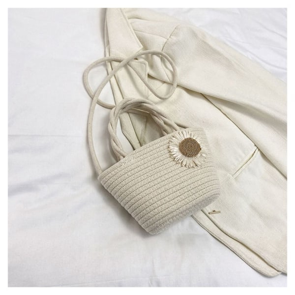 Bomullsveske sommerstrandveske BEIGE beige