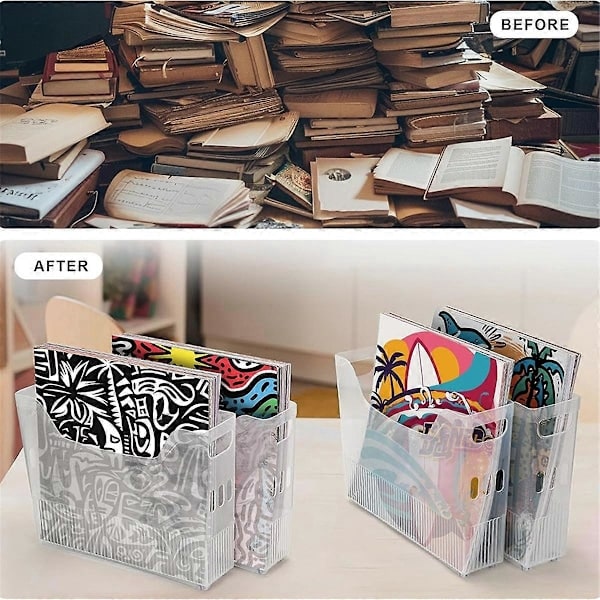 4 Deler 12 X 12 Tommers Papir Oppbevaring, Scrapbook Papir Oppbevaring med Hjul, Scrapbook Papir Oppbevaring, 12 X 12 Tommers Papir
