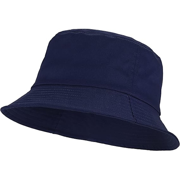 Unisex 100% Bomull Packable Bucket Hat